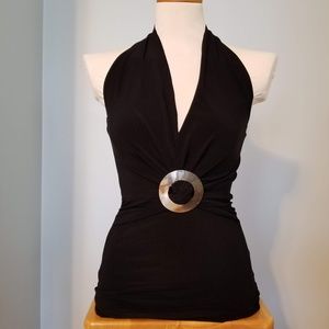 Forever 21 halter w/ mother of pearl, medium